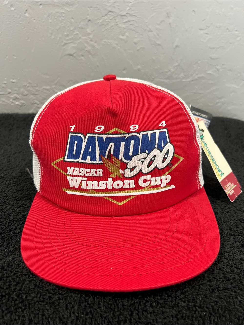 🔥🔥 Vintage DAYTONA 500 1994‎ NASCAR Winston Cup Red Snapback Mesh Trucker Hat